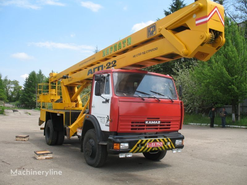 new KamAZ Avtogidropodemnik AGP-22 (Avtovyshka) bucket truck