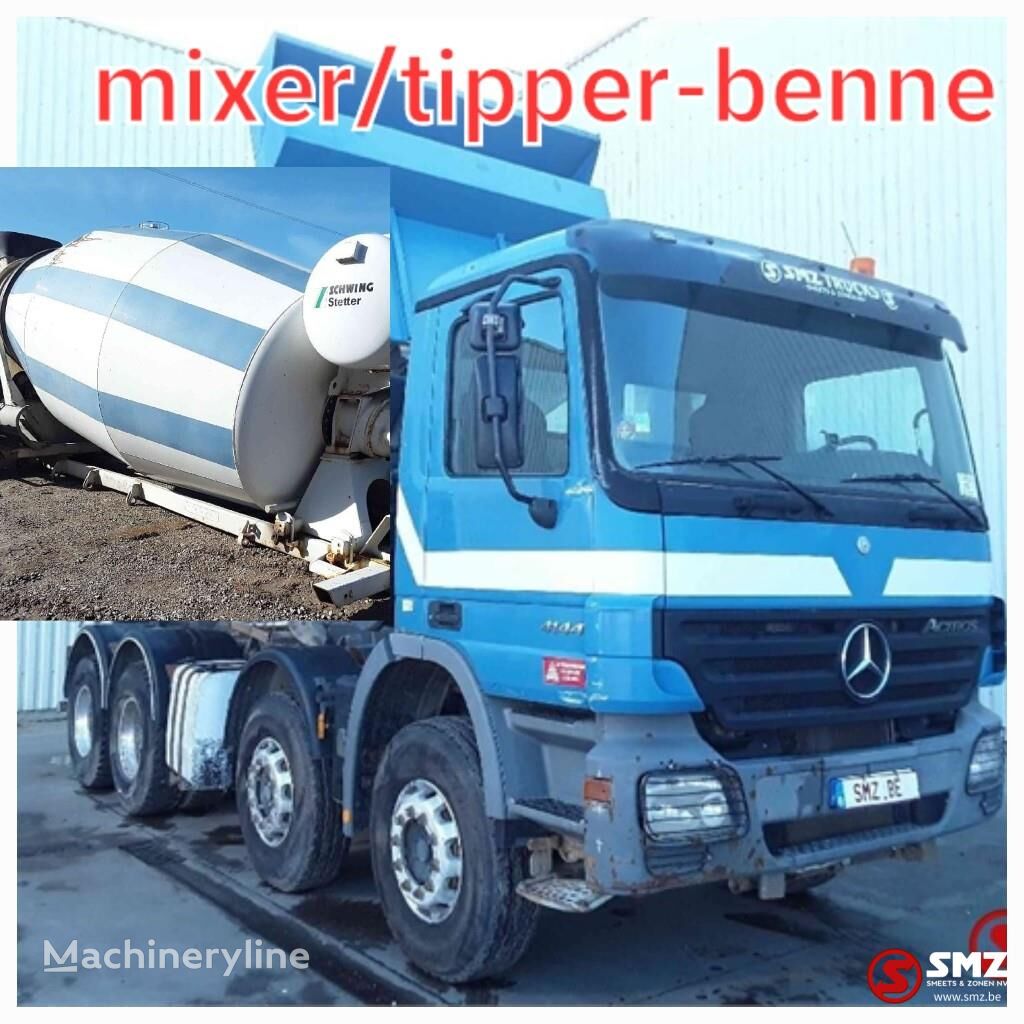 Mercedes-Benz Actros 4144 Double system concrete mixer truck