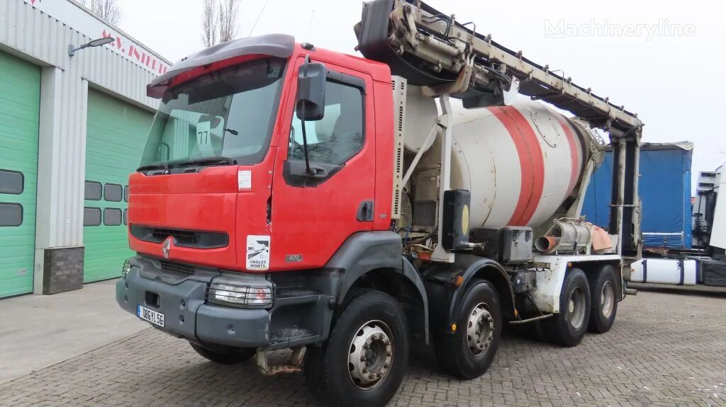 Renault Kerax 380 8m3, STETTER +TAPIS BELT BAND !! FRANCE TRUCK! concrete mixer truck