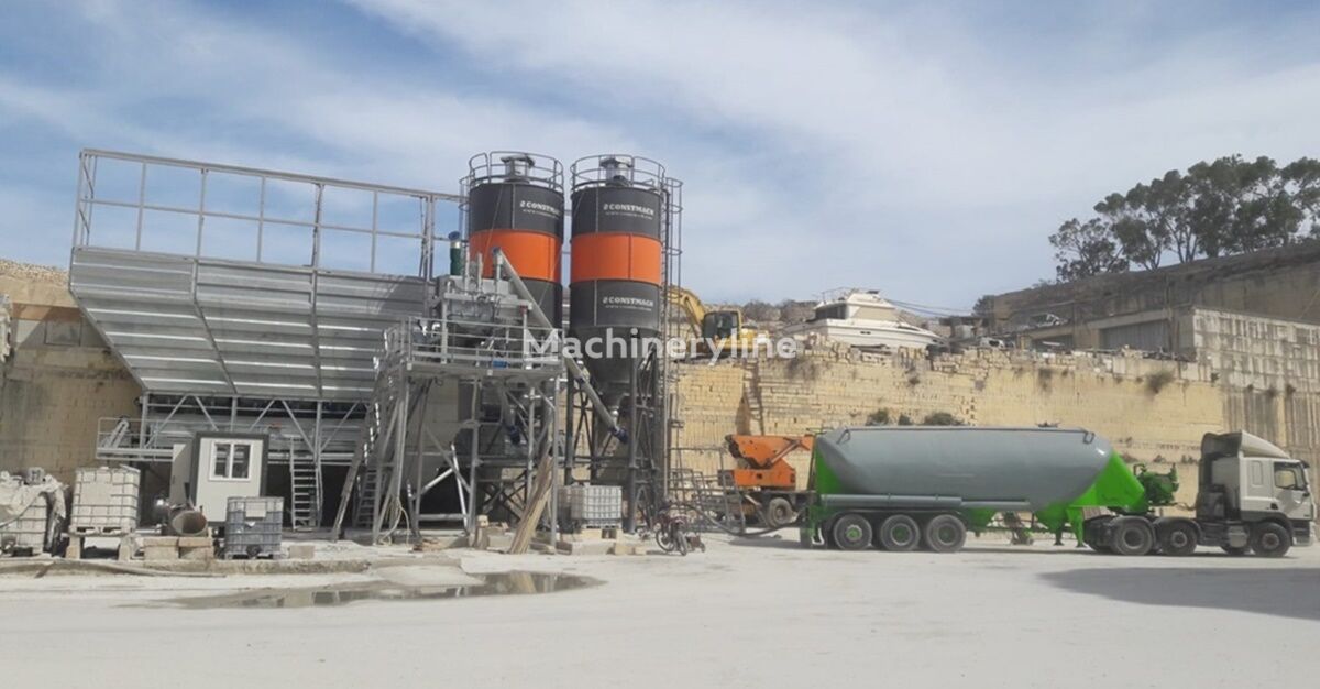 new Constmach Types of Dry Type Ready Mix Concrete Plants for Sale