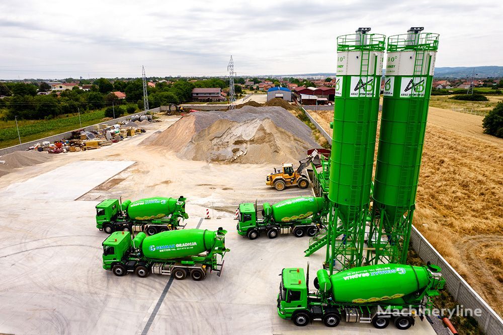 new FABO SKIP SYSTEM CONCRETE BATCHING PLANT | 110m3/h Capacity | STOCK concrete plant