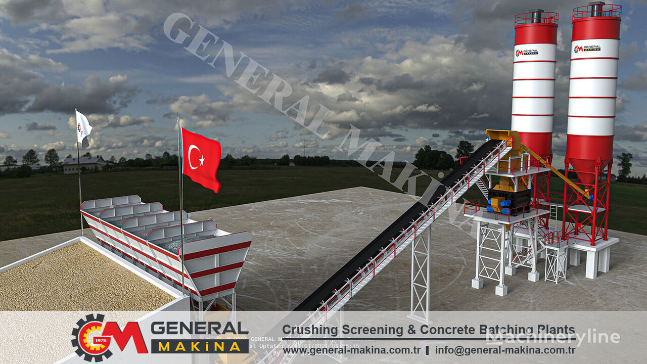 new General Makina Royal 150 High Capacity Concrete Batching Plant concrete plant