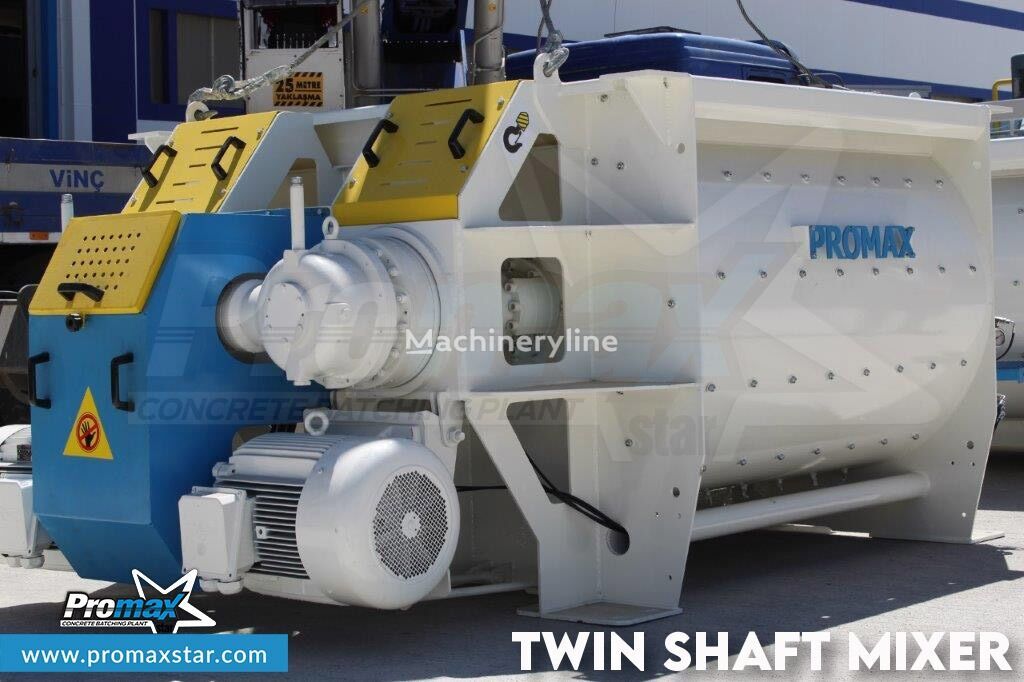 new Promax 2 m3 /3 m3 TWIN SHAFT MIXER concrete plant