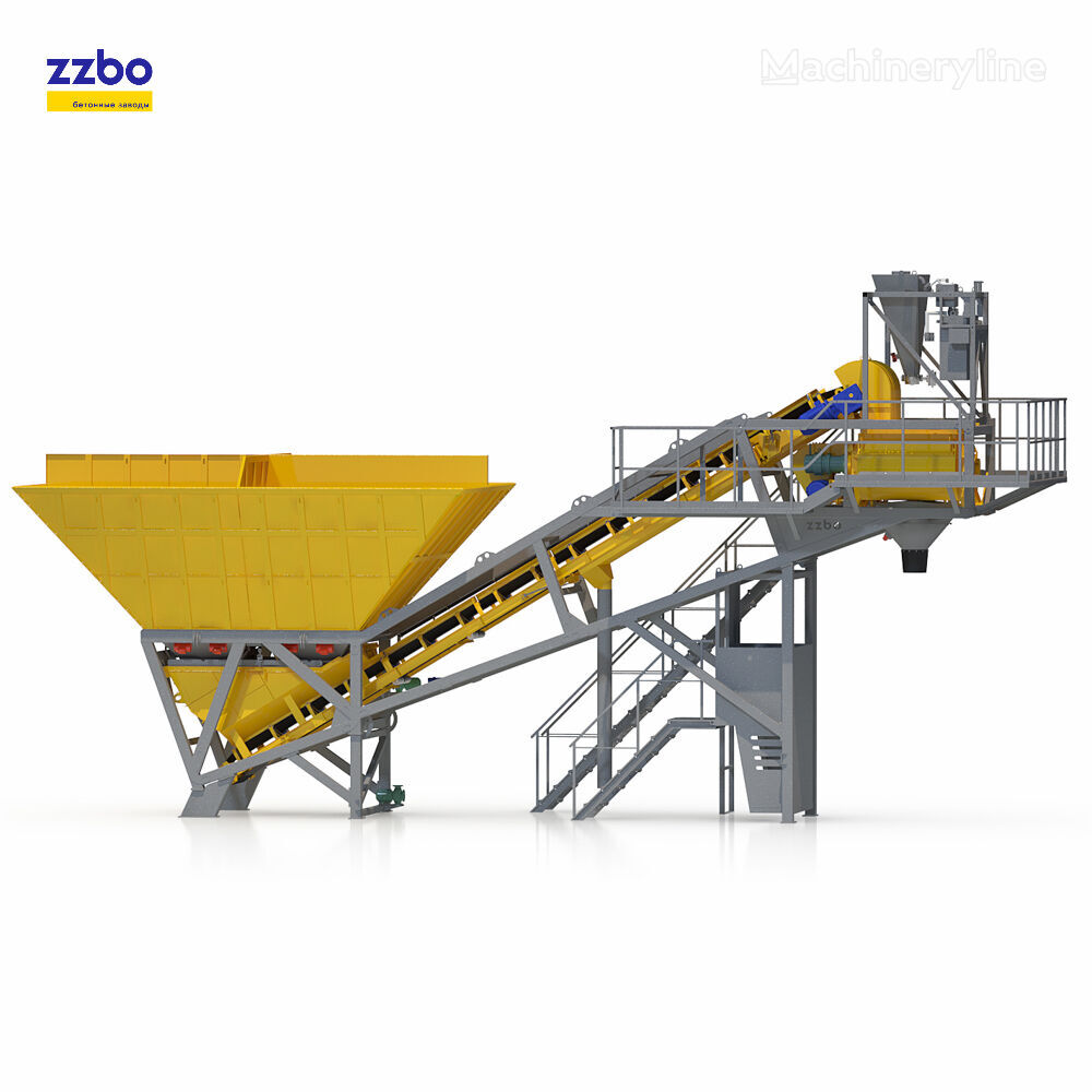 new ZZBO QB-55 concrete plant