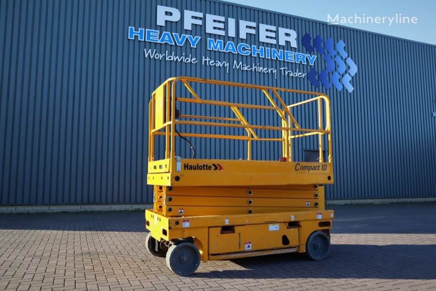 Haulotte Compact 10 Electric, 10m Working Height, 450kg Cap scissor lift