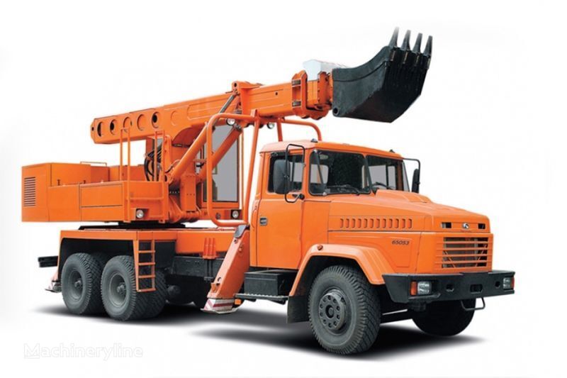 new KrAZ 65053 UDS-114R Avtoekskavator-planirovshchik  telescopic boom excavator