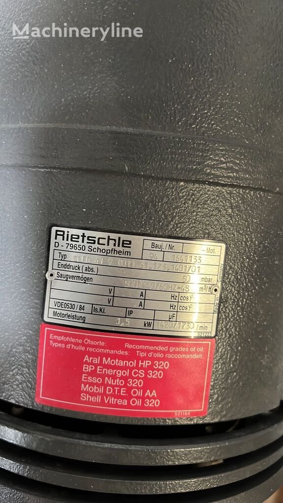 Rietschle CLFG 41V (01) 31.123.1401/01 portable compressor