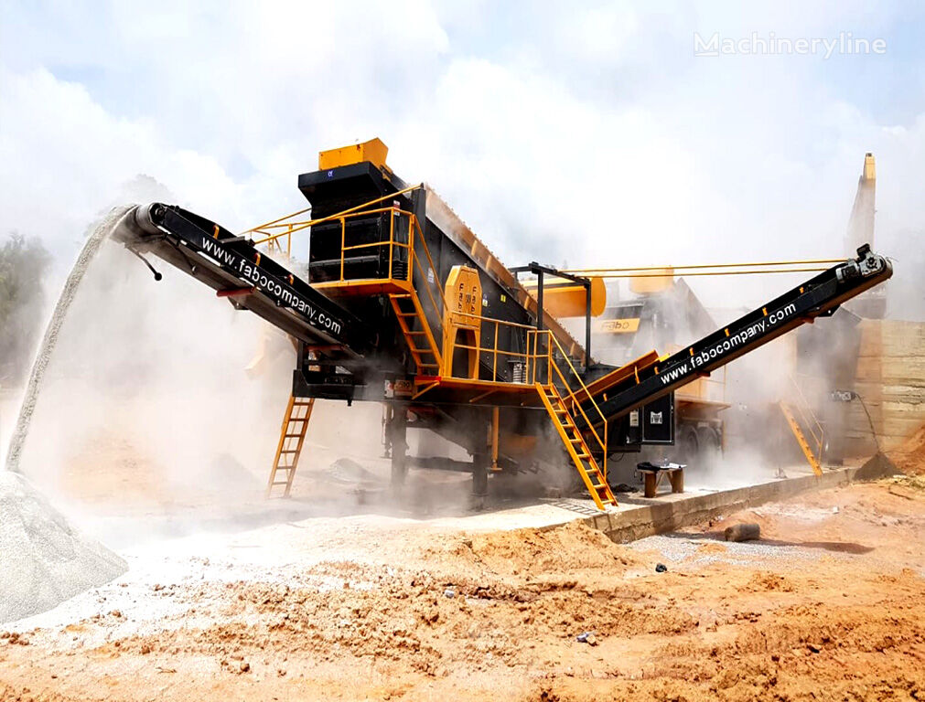 new FABO CONCASSEUR MOBILE POUR PIERRE DURE MCK-90 | PRET EN STOCK mobile crushing plant