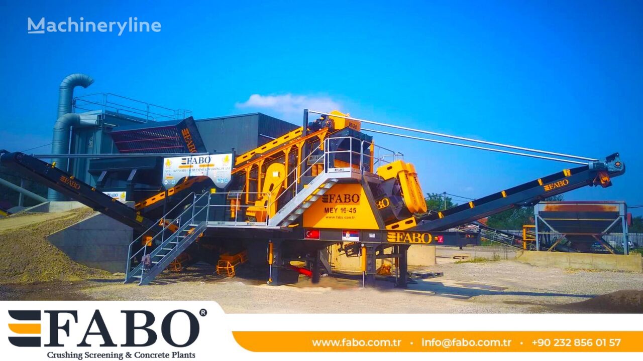 new FABO MEY-1645 MOBILE SAND SCREENING & WASHING PLANT sand washer