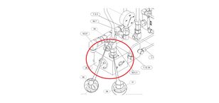 Caterpillar 5342338 / 534-2338 hydraulic distributor for Caterpillar 6060 RH340 6030 RH120E 6040  RH170 excavator